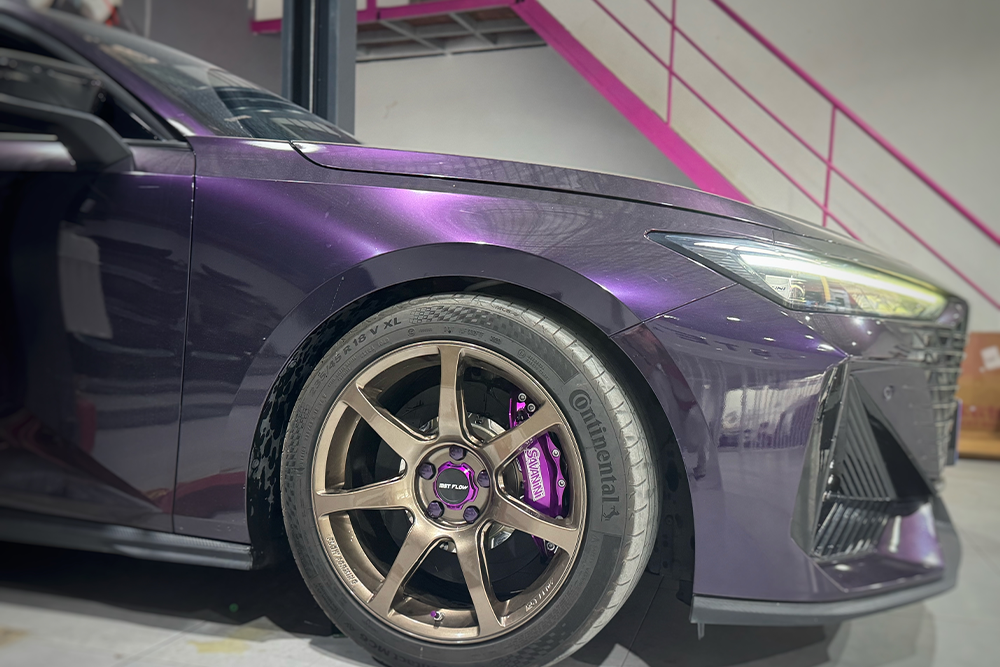 【案例分享】长安UNIV 1.5T   S66B+355mm/氧化紫