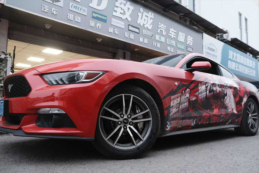 【案例分享】福特野马 S66B+355mm/电镀银色