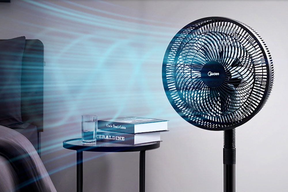 (Official website points goods) the United States 7-page household strong floor fan