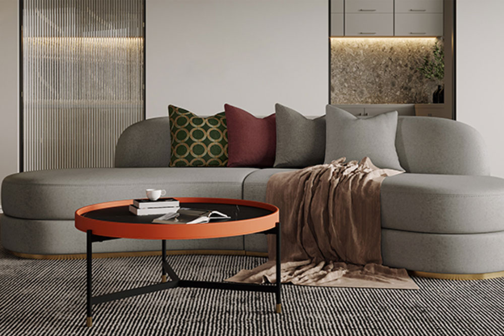 (Official website points goods) modern light luxury curved sofa set